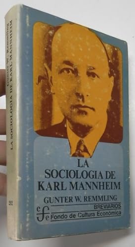 Immagine del venditore per La sociologa de Karl Mannheim venduto da Librera Mamut