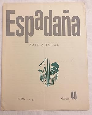 Imagen del vendedor de Espadaa 40. Poesa total. a la venta por Aaromadelibros