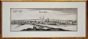 Stättlein Saltza. [1653]. [Original-Kupferstich, gerahmt / signed original colored etching, framed].