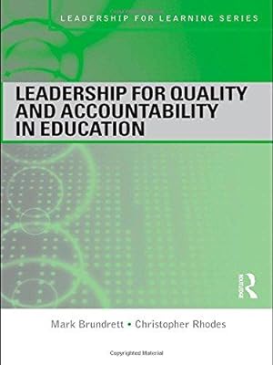Bild des Verkufers fr Leadership for Quality and Accountability in Education (Leadership for Learning Series) zum Verkauf von WeBuyBooks