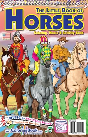 Seller image for Horses Travel Tablet Coloring Book with Horses Ride Song (5.5 x 8.5) for sale by ColoringBook.com | Really Big Coloring Books, Inc.