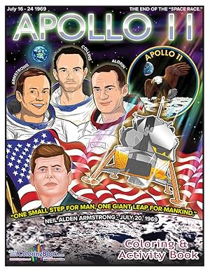 Imagen del vendedor de Apollo 11 Coloring and Activity Book (8.5 x 11) a la venta por ColoringBook.com | Really Big Coloring Books, Inc.