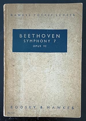 Immagine del venditore per Beethoven Symphony 7 Opus 92 (Hawkes Pocket Scores No. 114) venduto da Trouve Books