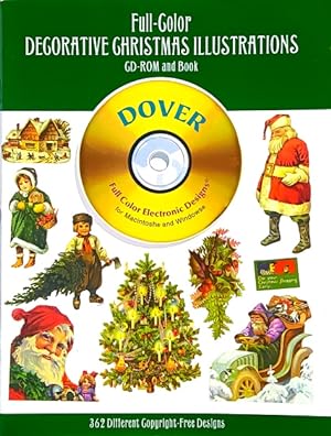Full-Color Decorative Christmas Illustrations: CD-ROM and Book