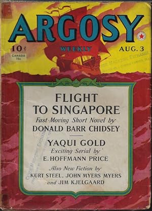 Immagine del venditore per ARGOSY Weekly: August, Aug. 3, 1940 ("The Harp and The Blade"; "Dead of Night") venduto da Books from the Crypt