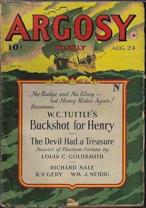 Seller image for ARGOSY Weekly: August, Aug. 17, 1940 for sale by Books from the Crypt