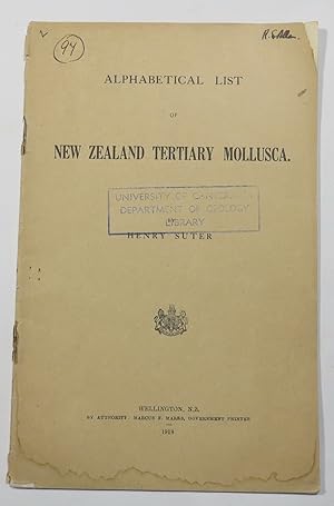 Immagine del venditore per Alphabetical List of New Zealand Tertiary Mollusca venduto da Renaissance Books, ANZAAB / ILAB