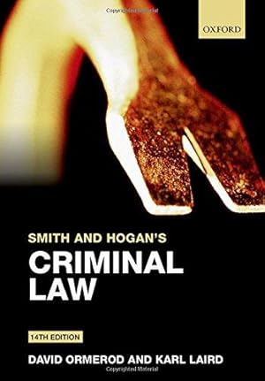 Image du vendeur pour Smith and Hogan's Criminal Law mis en vente par WeBuyBooks