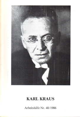 Seller image for Karl Kraus. Arbeitshilfe Nr. 48/1986. for sale by Leonardu