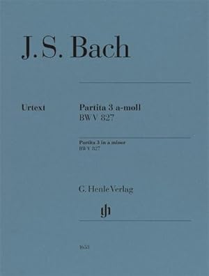 Immagine del venditore per Johann Sebastian Bach - Partita Nr. 3 a-moll BWV 827 venduto da Wegmann1855
