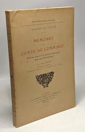 Imagen del vendedor de Mmoires du Comte de Comminge - dition orne d'un portrait frontispice avec une Introduction / Petite Bibliothque Suranne a la venta por crealivres