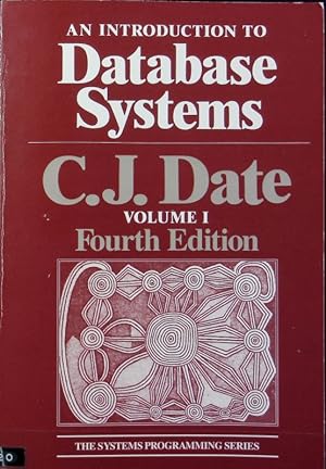 Imagen del vendedor de An introduction to database systems ; Vol. 1. Addison-Wesley systems programming series. a la venta por Antiquariat Bookfarm