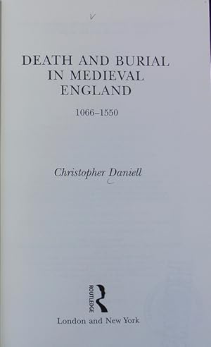 Immagine del venditore per Death and burial in medieval England : 1066 - 1550. venduto da Antiquariat Bookfarm