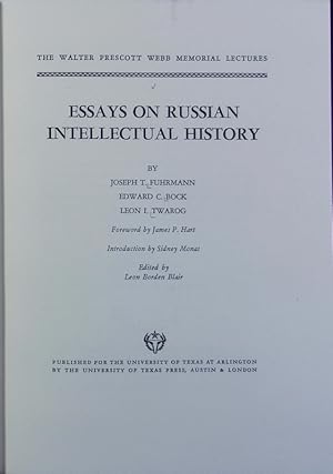 Image du vendeur pour Essays on Russian intellectual history. The Walter Prescott Webb memorial lectures ; 5. mis en vente par Antiquariat Bookfarm