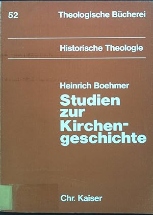 Bild des Verkufers fr Studien zur Kirchengeschichte. Theologische Bcherei ; Histor. Theologie. Bd. 52 zum Verkauf von books4less (Versandantiquariat Petra Gros GmbH & Co. KG)