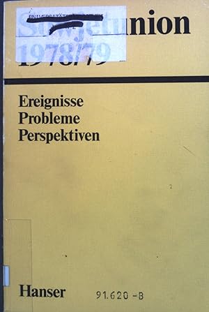 Bild des Verkufers fr Sowjetunion 1978/79. Ereignisse, Problem, Perspektiven. zum Verkauf von books4less (Versandantiquariat Petra Gros GmbH & Co. KG)