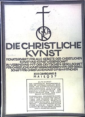 Bild des Verkufers fr Das Sienesische Madonnenbild. - in: Die christliche Kunst. Monatsschrift fr alle Gebiete der christlichen Kunst und der Kunstwissenschaft, sowie fr das gesamte Kunstleben. 23. Jahrgang. 8. Heft; zum Verkauf von books4less (Versandantiquariat Petra Gros GmbH & Co. KG)