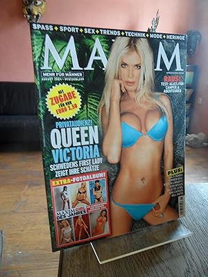 Bild des Verkufers fr MAXIM. Mehr fr Mnner. August 2004. Queen Victoria / Spass - Sport - Sex - Trends - Technik - Mode - Heringe. zum Verkauf von Antiquariat Floeder