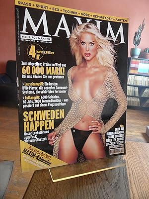 Bild des Verkufers fr MAXIM. Mehr fr Mnner Deutschland Dezember 2001 Victoria Silvstedt u.a. zum Verkauf von Antiquariat Floeder