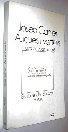 Seller image for (P1) AUQUES I VENTALLS for sale by UNIO11 IMPORT S.L.