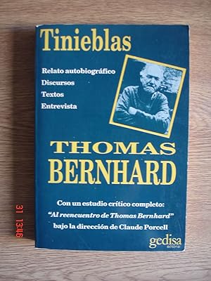 Tinieblas.Relato autobiográfico; Discursos; Textos; Entrevista.