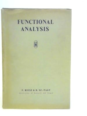 Immagine del venditore per Functional Analysis venduto da World of Rare Books