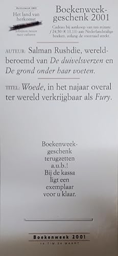 Boekenweek 2001 Display Boekenweekgeschenk