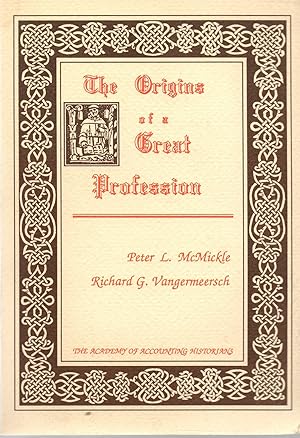 Image du vendeur pour Origins of a Great Profession mis en vente par Book Booth