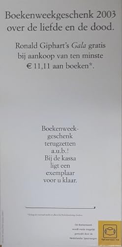 Boekenweek 2003. Display geschenk