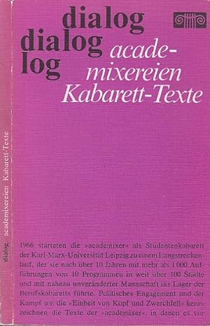 Seller image for academixereien. Kabarett-Texte. for sale by Antiquariat an der Nikolaikirche
