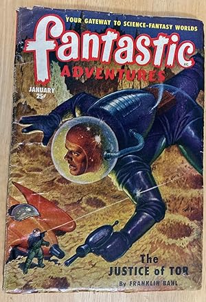 Immagine del venditore per Fantastic Adventures January 1951 Volume 13 Number 1 venduto da biblioboy