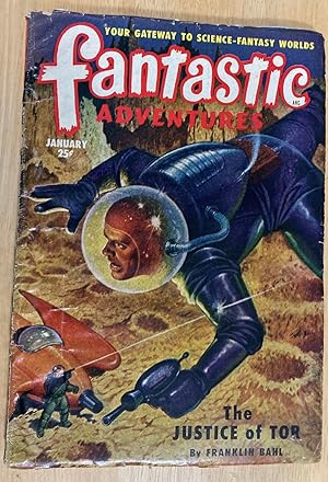 Bild des Verkufers fr Fantastic Adventures January 1951 Volume 13 Number 1 zum Verkauf von biblioboy