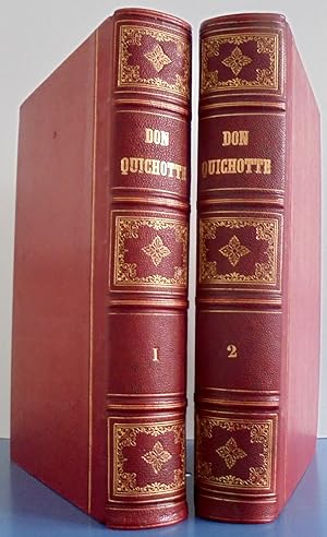 L'Ingénieux Hidalgo Don Quichotte de la Manche, avec des vignettes de Tony Johannot, 2 vol.