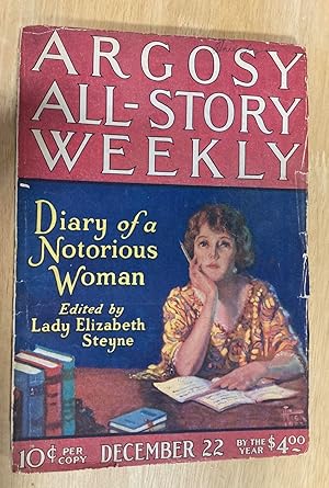 Argosy All-story Weekly December 22, 1923 Volume CLVI Number 5 "Hopalong Cassidy Returns"