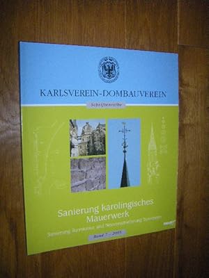 Sanierung karolingisches Mauerwerk. Sanierung Turmkreuz und Neuverschieferung Turmhelm