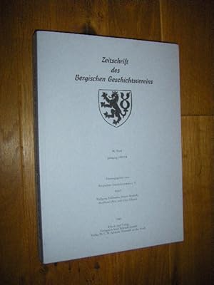 Imagen del vendedor de Zeitschrift des Bergischen Geschichtsvereins. Band 96, Jahrgang 1993/94 a la venta por Versandantiquariat Rainer Kocherscheidt