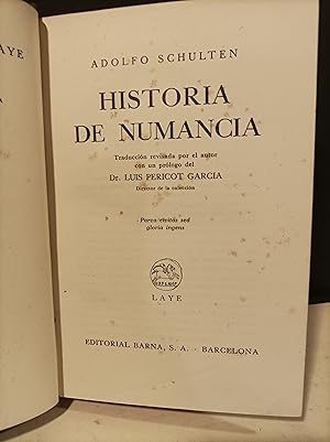 Imagen del vendedor de Historia de Numancia. a la venta por Llibreria Antiquria Casals