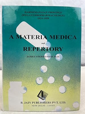 Hahnemannian Provings: A Materia Medica & Reprtory.