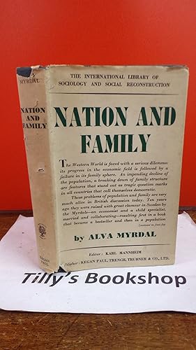 Bild des Verkufers fr Nation And Family: The Swedish Experiment In Democratic Family And Population Policy zum Verkauf von Tilly's Bookshop