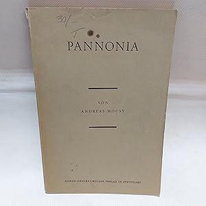 Image du vendeur pour Pannonia mis en vente par Cambridge Rare Books