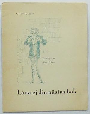 Låna ej din nästas bok. Teckningar av Gösta Kriland.