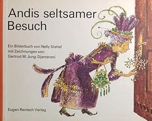 Bild des Verkufers fr Andis seltsamer Besuch. Ein Bilderbuch. von Nelly Stahel mit Zeichn. von Gertrud M. Jung-Djamarani. zum Verkauf von Antiquariat J. Hnteler