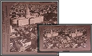 Stereograph Photo Card of Airplane View of Havana, Cuba. Keystone View Company #38017
