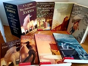 Bild des Verkufers fr THE CHRONICLES OF NARNIA BOXED SET (THE MAGICIAN'S NEPHEW, THE LION, THE WITCH AND THE WARDROBE, THE HORSE AND HIS BOY, PRINCE CASPIAN, THE VOYAGE OF THE DAWN TREADER, THE SILVER CHAIR, THE LAST BATTLE) zum Verkauf von MARIE BOTTINI, BOOKSELLER
