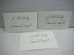 Seller image for Lot of 3 Autographs of Dominick Argento, composer. for sale by Imperial Books and Collectibles