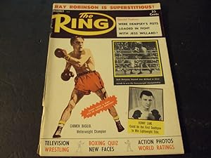 The Ring Dec 1956 Ray Robinson Superstitious, Carman Basilio