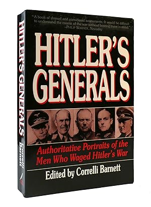 Seller image for HITLER'S GENERALS for sale by Rare Book Cellar