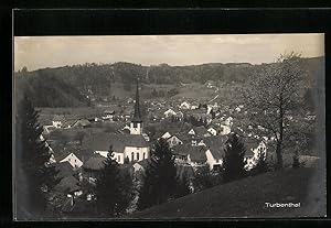 Ansichtskarte Turbenthal, Gesamtansicht von oben