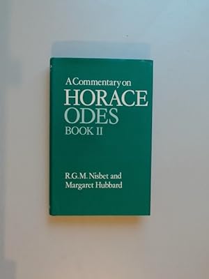 Imagen del vendedor de A Commentary on Horace: Odes Book II. a la venta por Wissenschaftliches Antiquariat Zorn