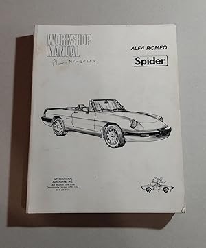 Alfa Romeo Spider Workshop Manual 1988